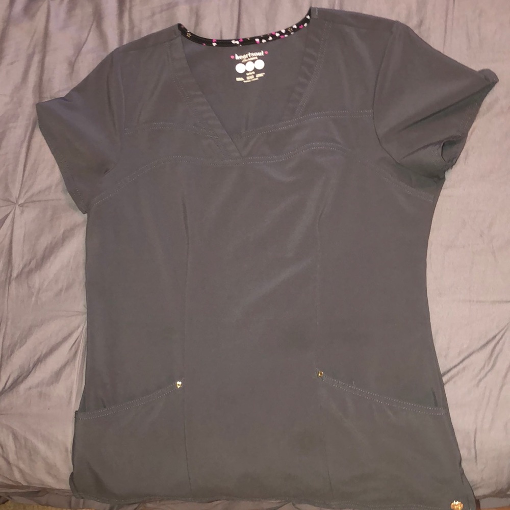 Grey scrub top